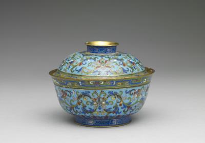 图片[2]-Copper lidded bowl in cloisonne enamels, Qing dynasty (1644-1911)-China Archive